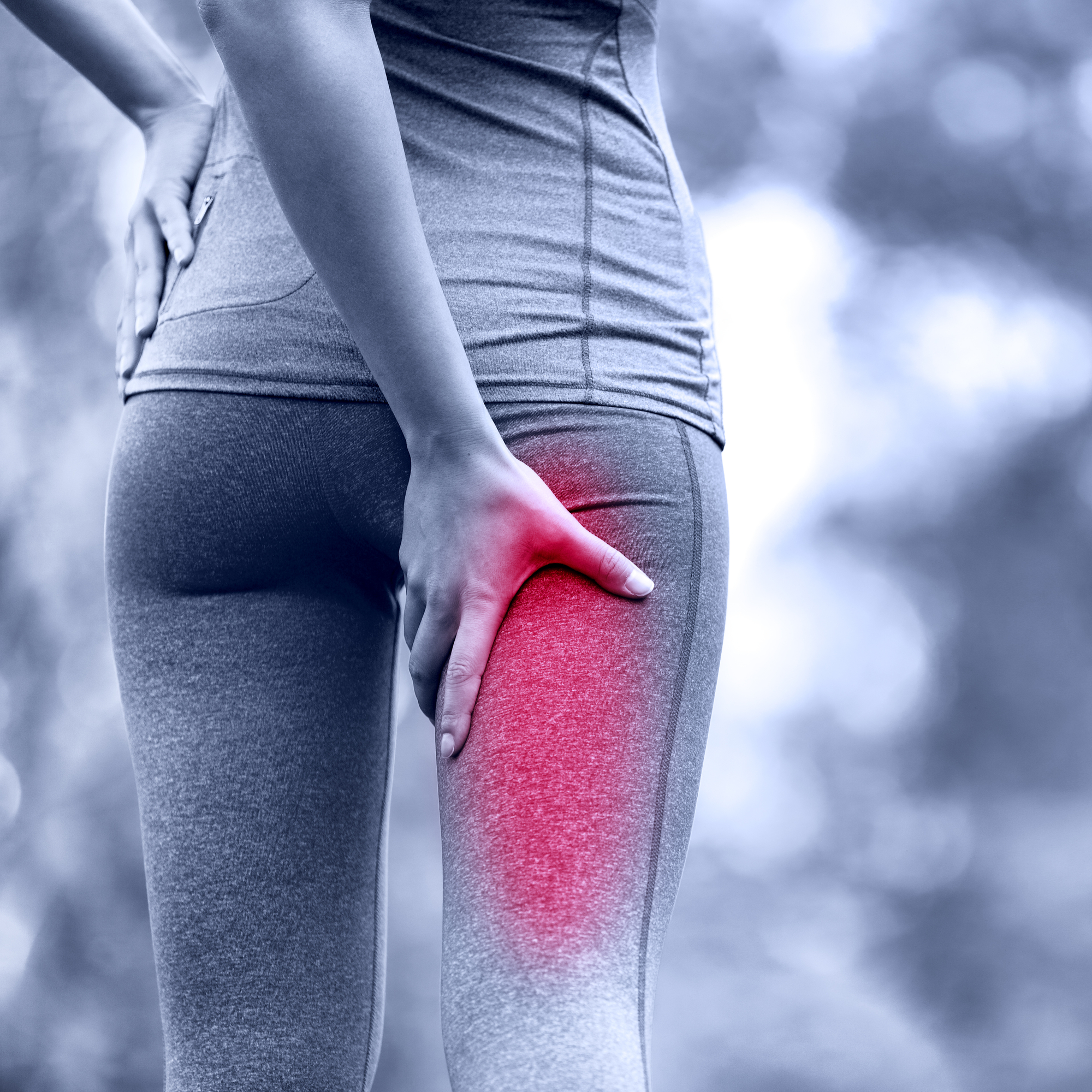 Hamstring sprain or cramps - Running sports injury